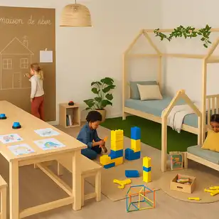 Espace enfants animé par Joy et Célestine au Salon Habitat Angers